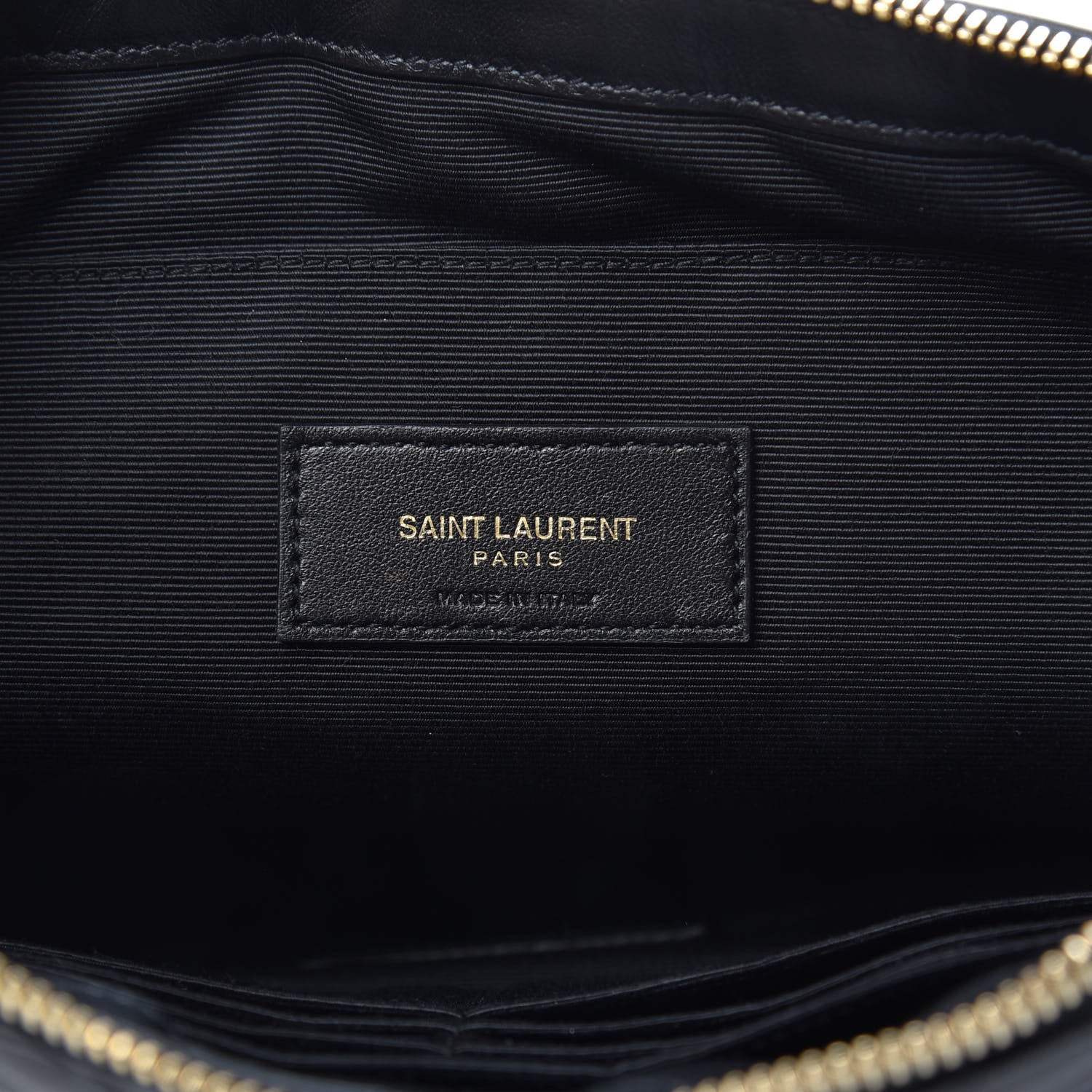 Saint Laurent Calfskin Matelasse Monogram Cassandre Tablet Pouch Black 6 of 9
