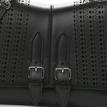 Alaia Calfskin Lux Laser Cut Mini Bellechasse 25 Top Handle Bag Black 7 of 10