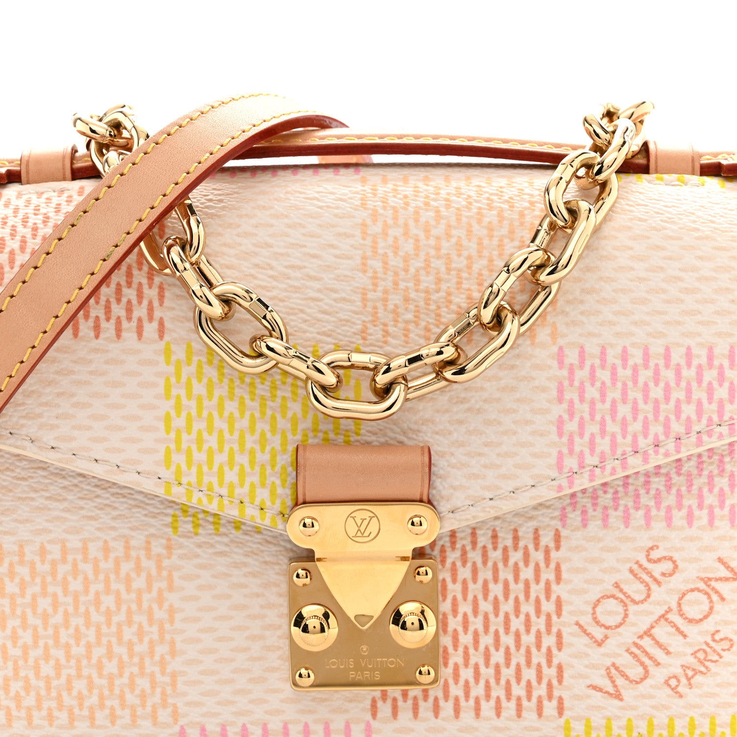 Louis Vuitton Damier Giant Pochette Metis East West Peach 7 of 11
