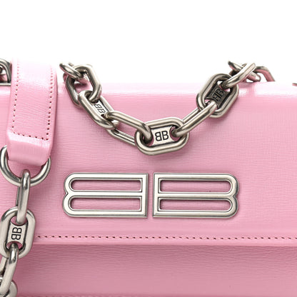 Balenciaga Calfskin Stripe Embossed Gossip Chain Bag XS Candy Pink 7 of 10