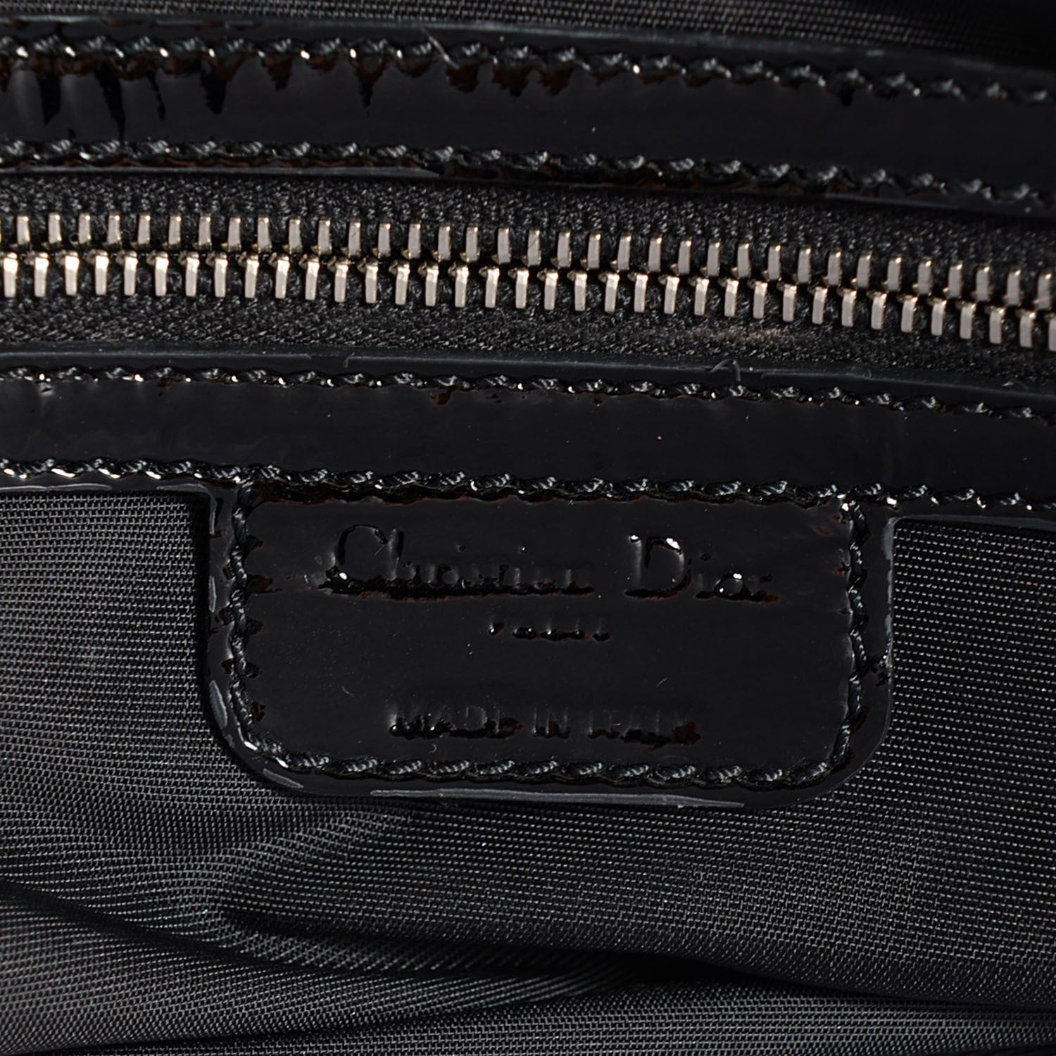 Christian Dior Patent Cannage New Lock Flap Bag Black 6 of 7