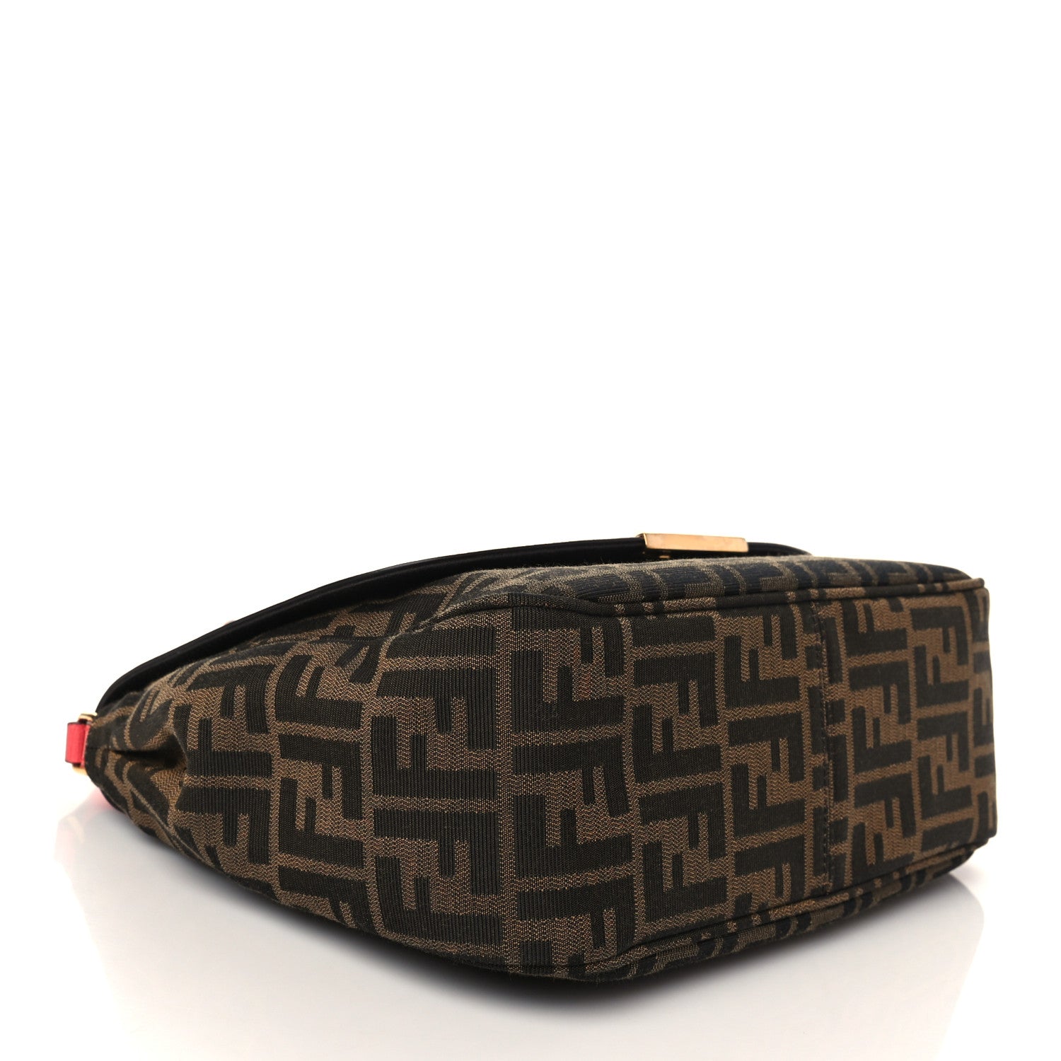 Fendi Zucca Vitello Elite Messenger Bag Tobacco Ecstasy 3 of 6