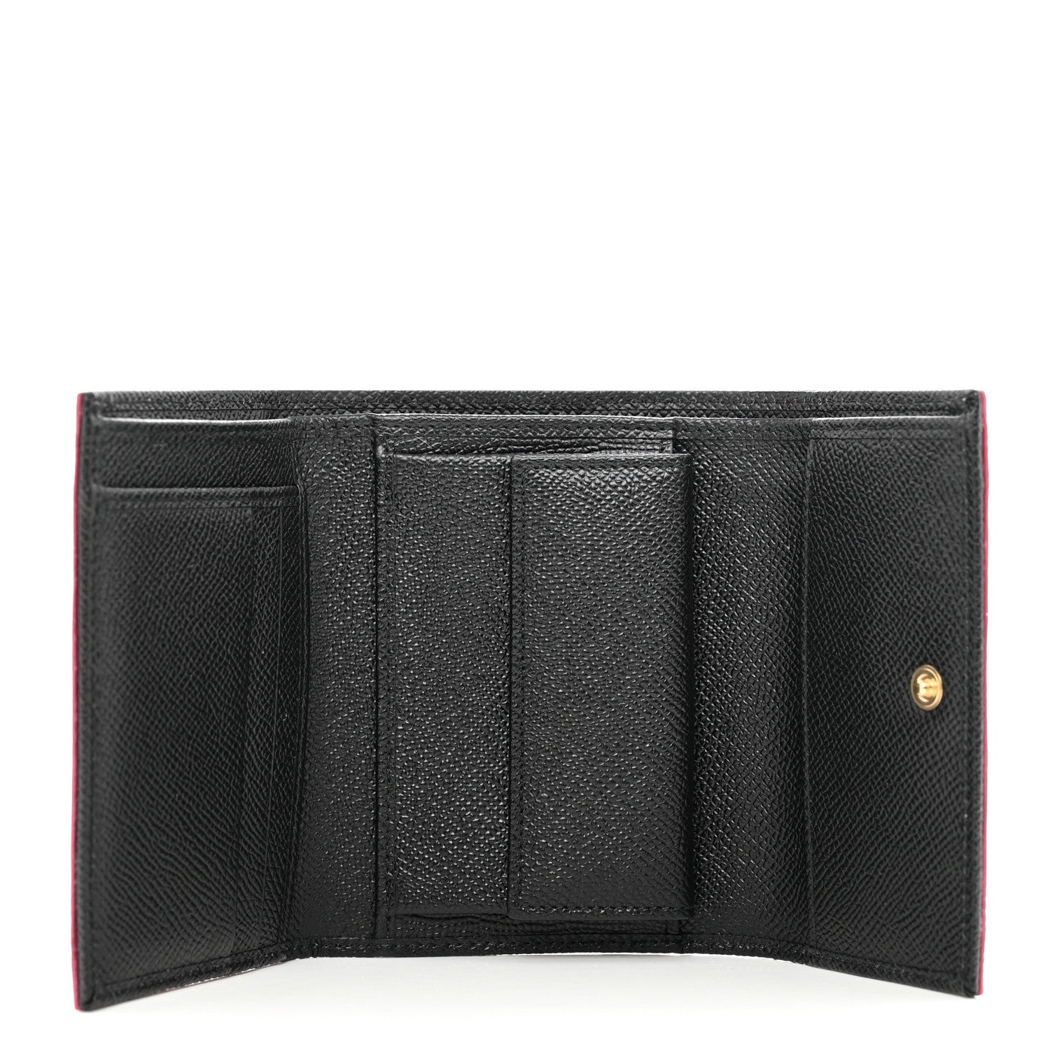 Dolce & Gabbana Iguana Calfskin Embossed Dauphine Boom Embellished Wallet Pink Multicolor 5 of 7