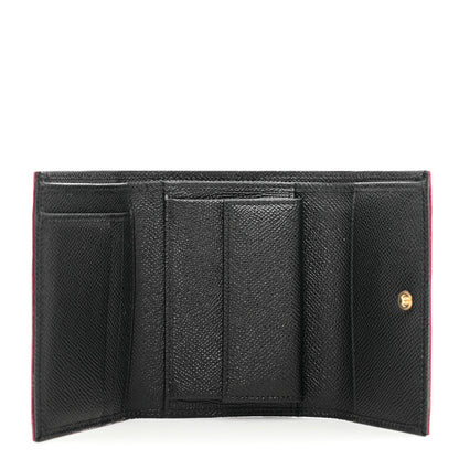 Dolce & Gabbana Iguana Calfskin Embossed Dauphine Boom Embellished Wallet Pink Multicolor 5 of 7