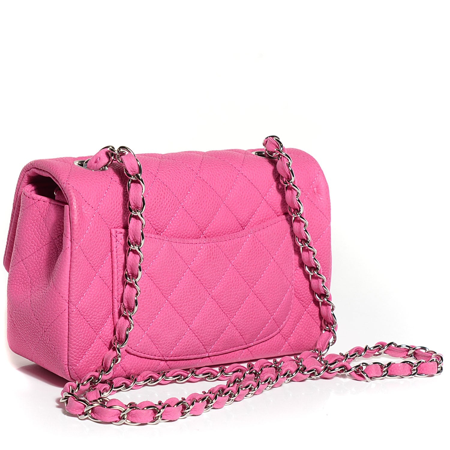 Chanel Iridescent Caviar Mini Rectangular Flap Pink 3 of 9