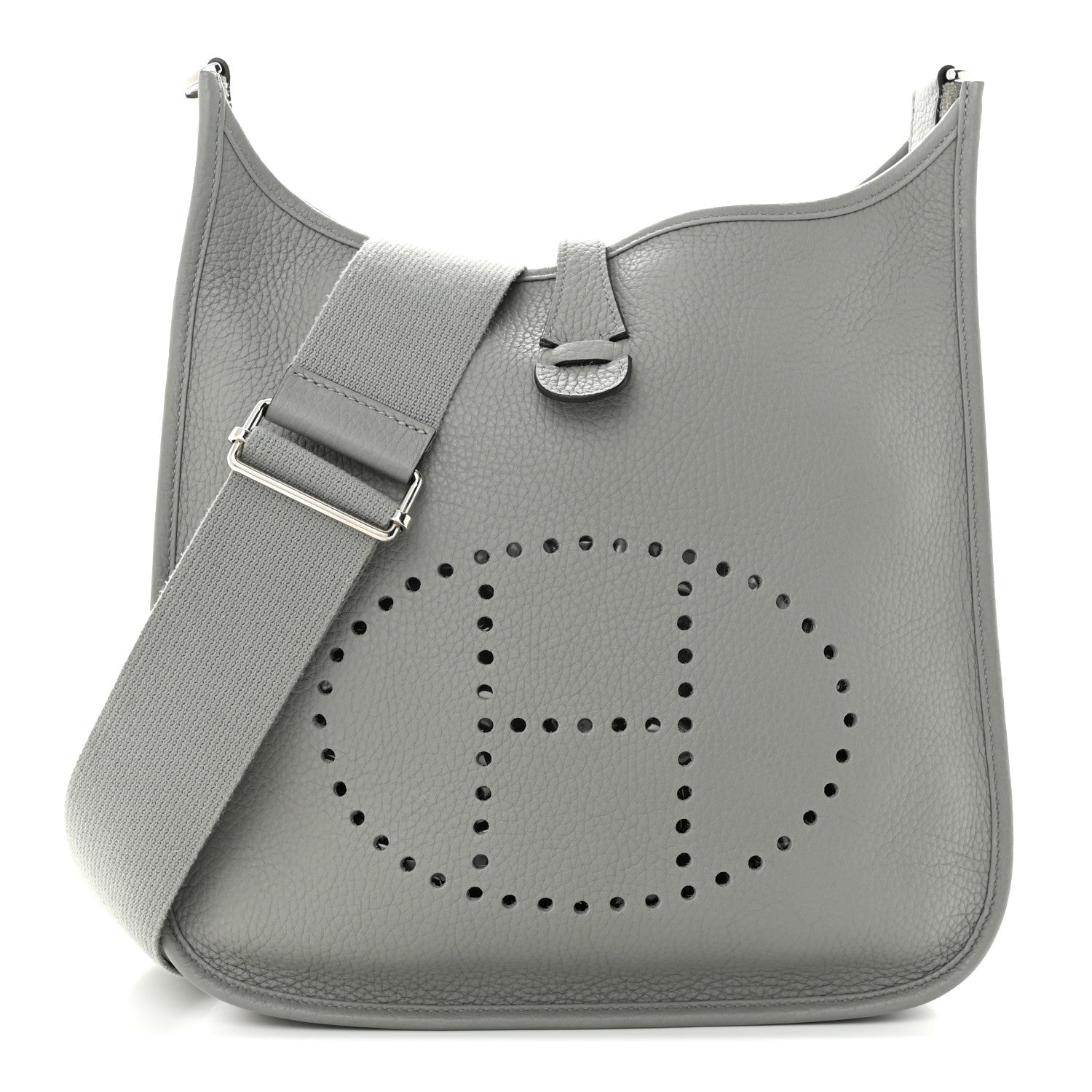 Hermes Taurillon Clemence Evelyne III PM Gris Mouette 1 of 13