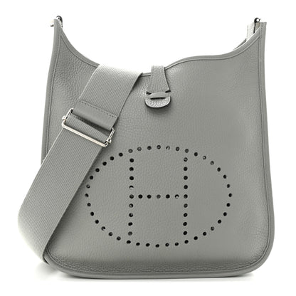 Hermes Taurillon Clemence Evelyne III PM Gris Mouette 1 of 13
