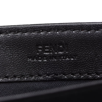 Fendi Nappa Matisse FF Embossed Continental Wallet On Chain Black 7 of 11