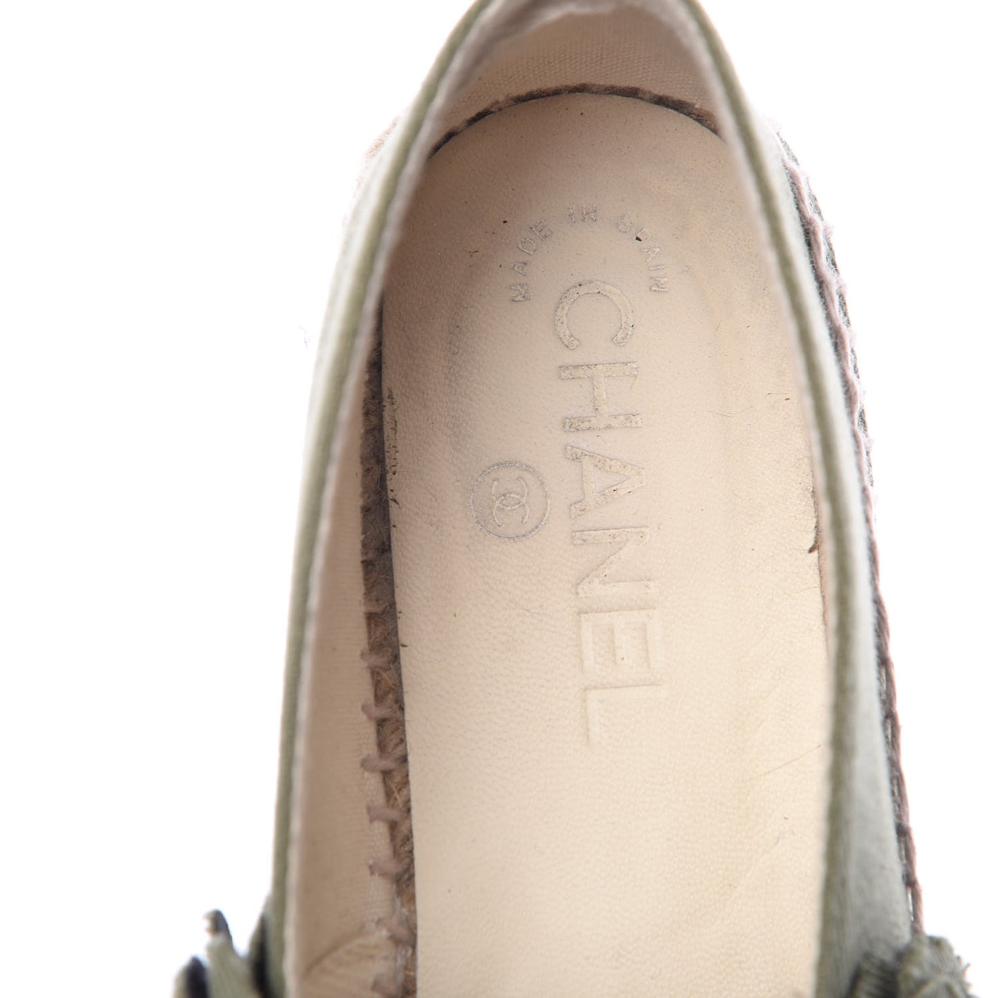 Fabric Camellia CC Espadrilles 39 Khaki