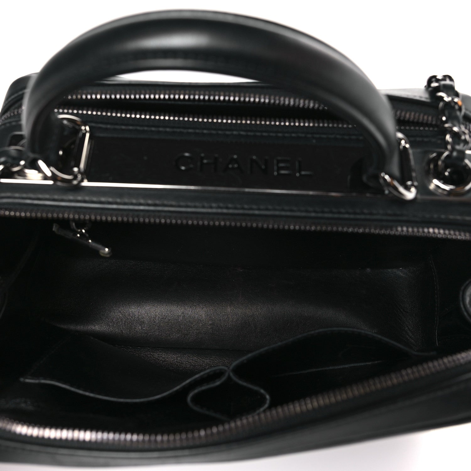 Chanel Calfskin Small Trendy CC Bowling Bag Black 5 of 9