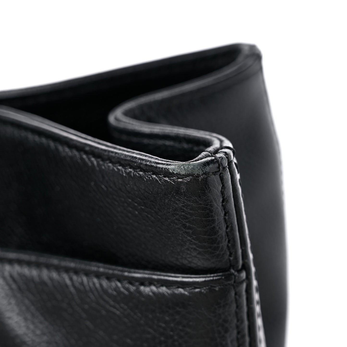 Calfskin Mademoiselle Lock Cerf Shopper Tote Black