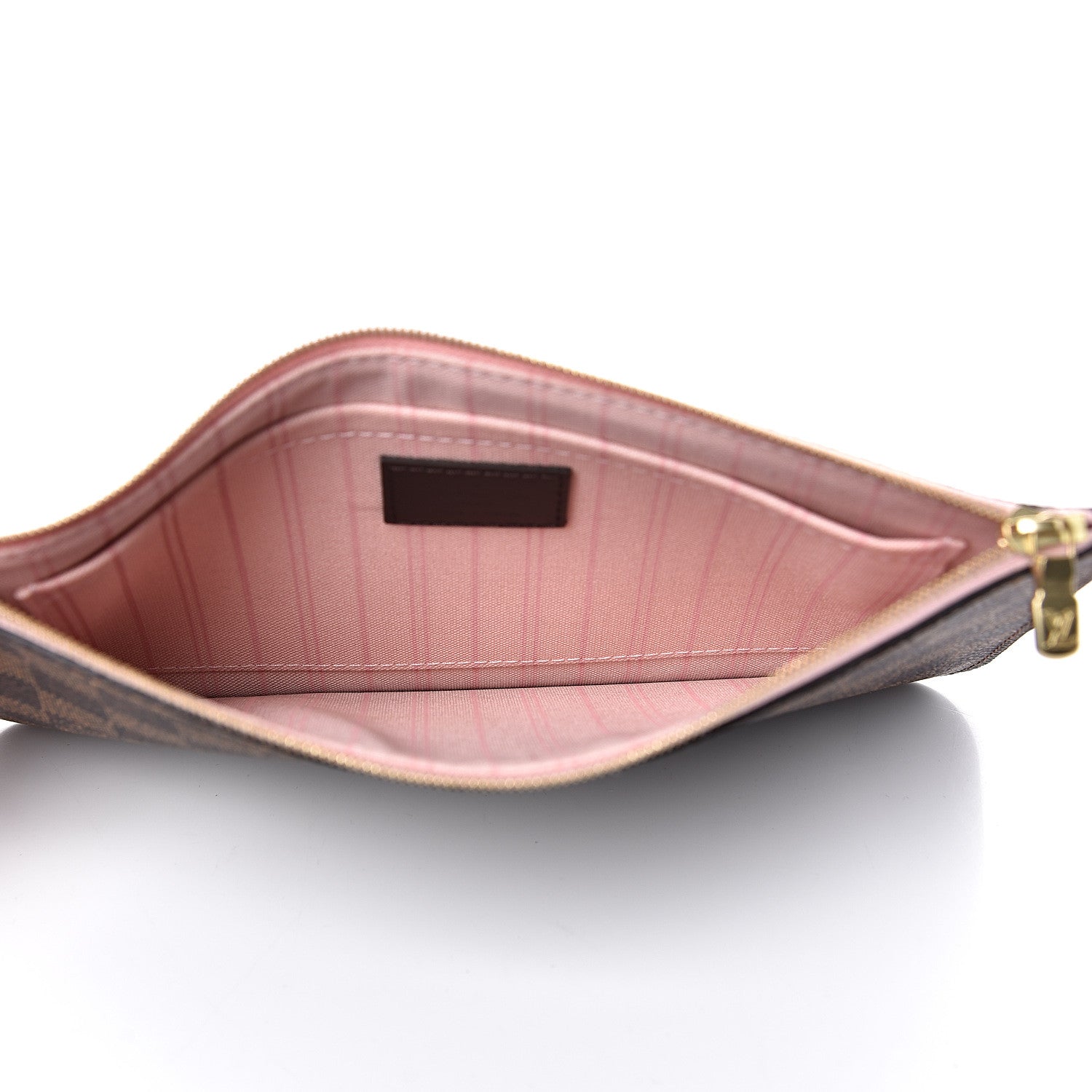 Louis Vuitton Damier Ebene Neverfull MM GM Pochette Rose Ballerine 5 of 7