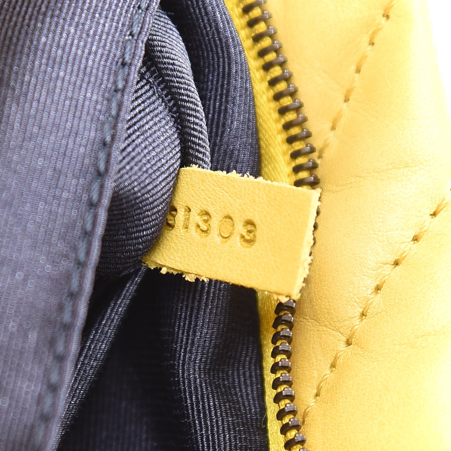 Lambskin Quilted Small Happy Shoulder Bag Yellow