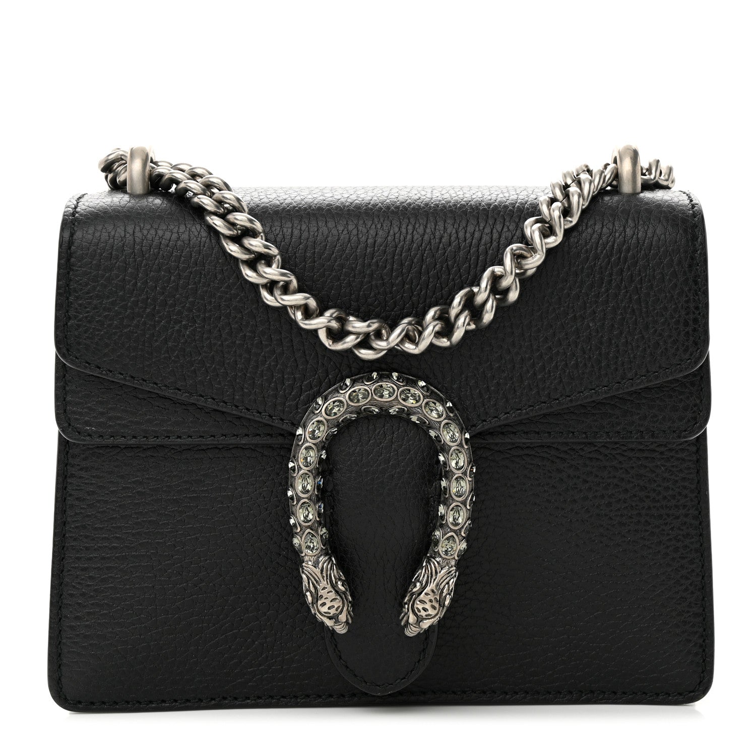 Gucci Calfskin Mini Dionysus Shoulder Bag Black 1 of 12