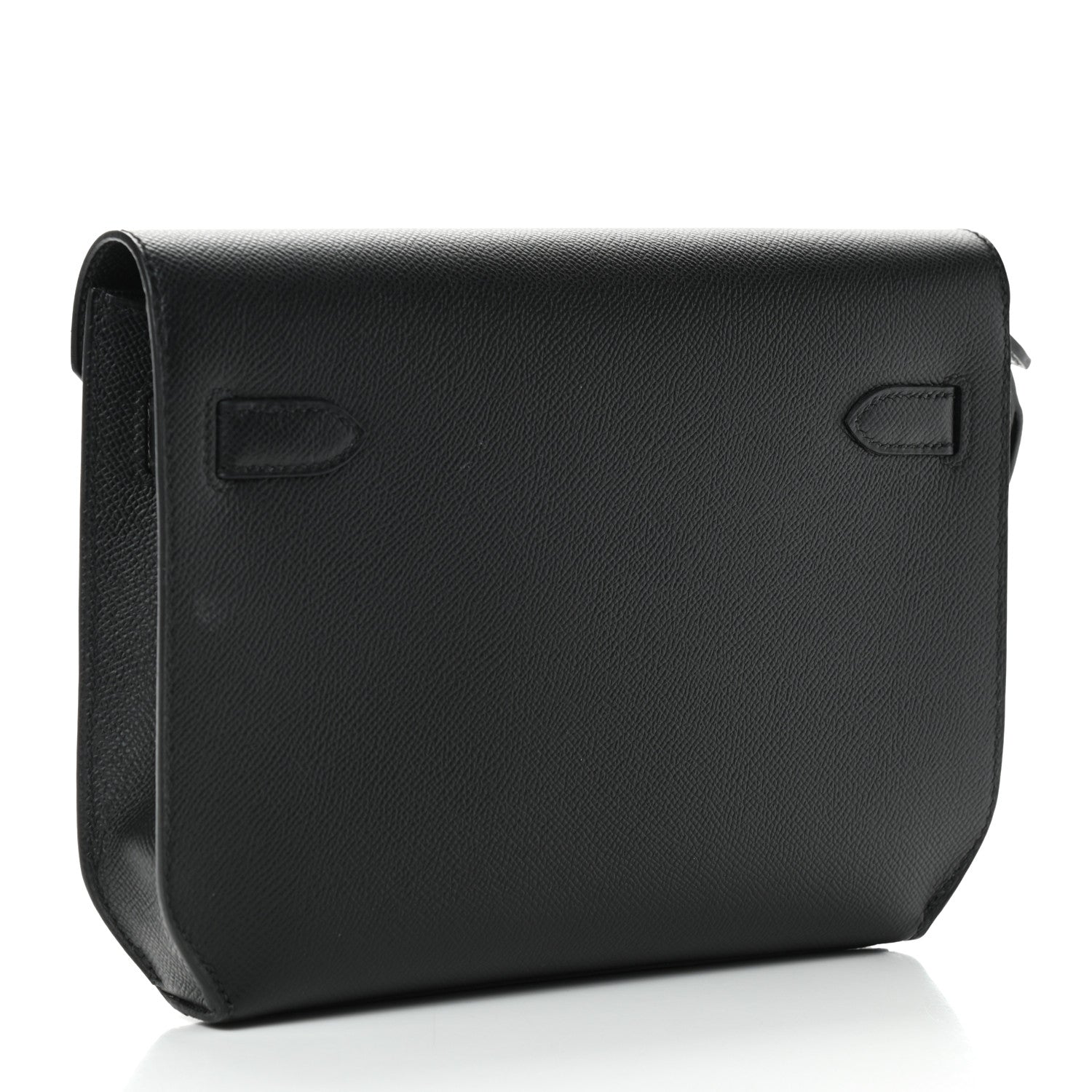 Hermes Epsom Kelly Depeches 25 Pouch Black 2 of 8