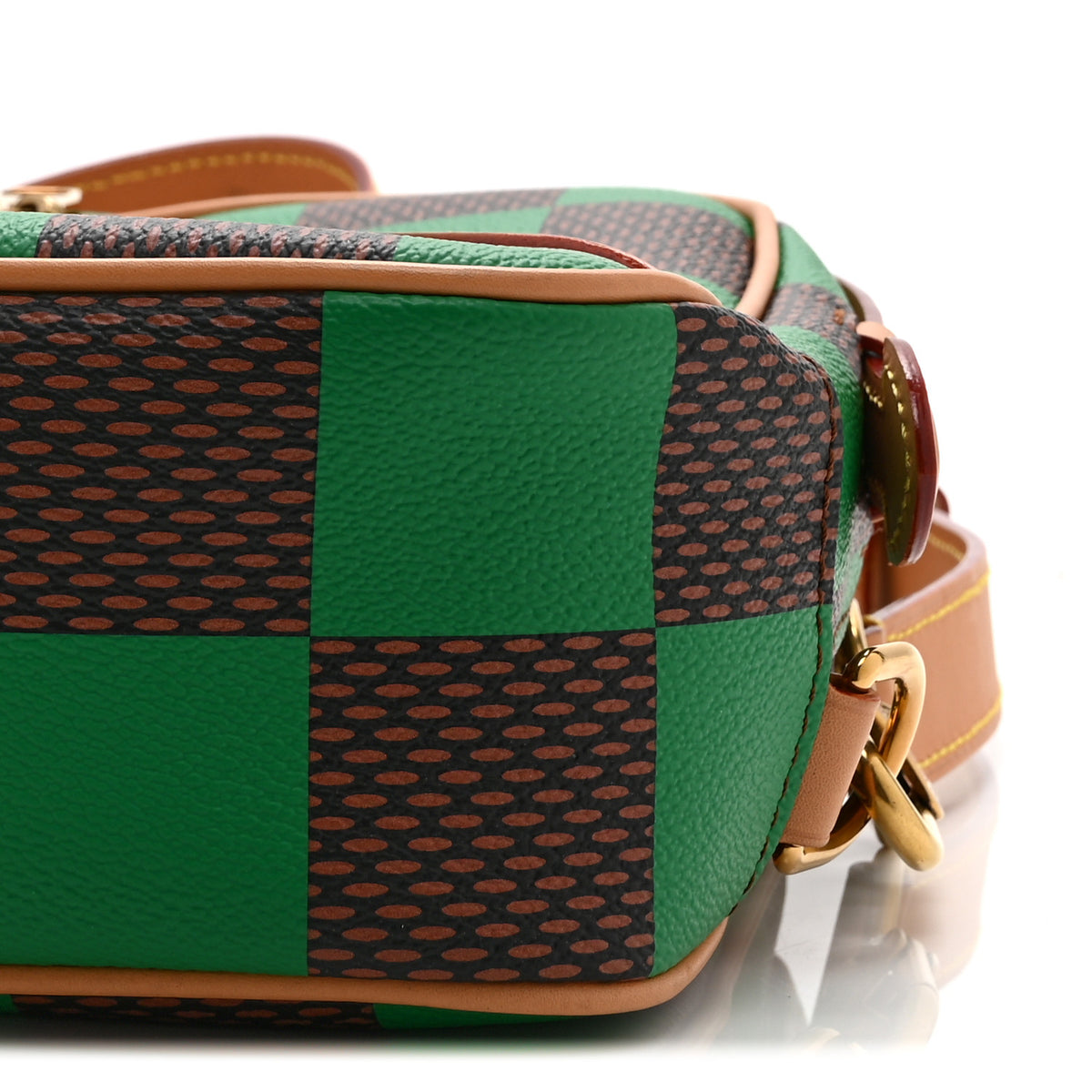 Damier Pop Chess Messenger Green