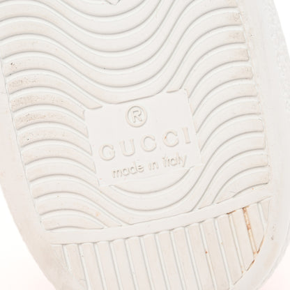 Gucci Calfskin Ayers Crystal Web Pineapple Embroidered Womens New Ace Sneakers 35.5 White 7 of 10