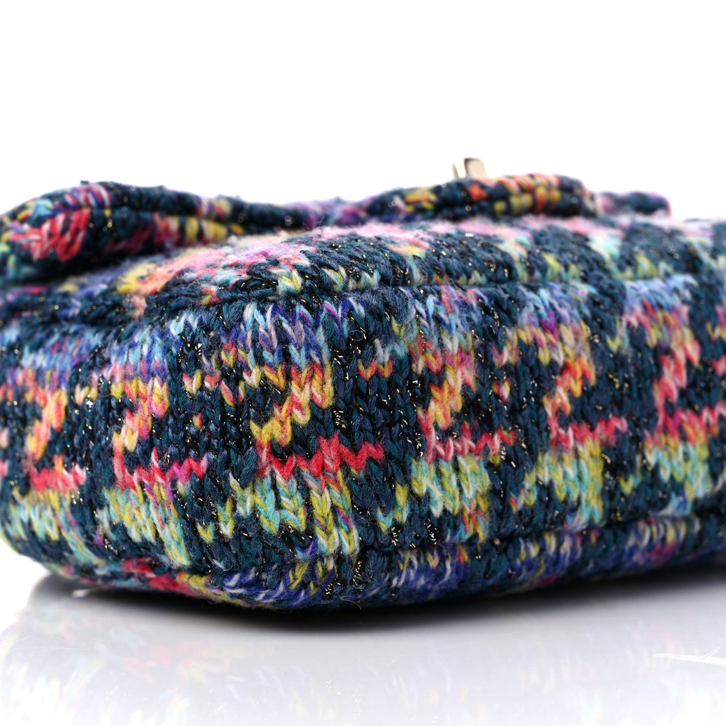 Knit Mini Rectangular Flap Multicolor