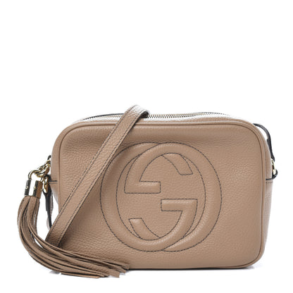 Gucci Pebbled Calfskin Small Soho Disco Bag Rose Beige 1 of 12