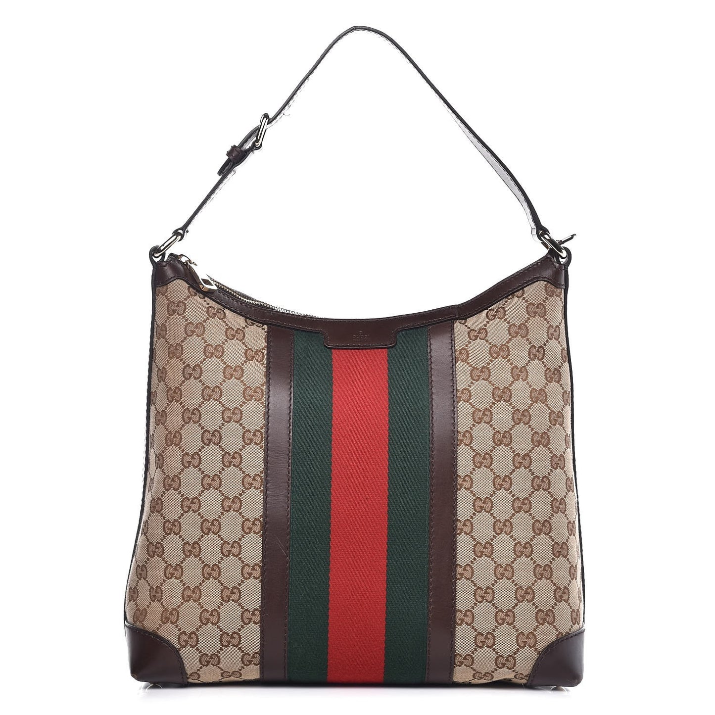 Monogram Vintage Web Medium Hobo Dark Brown