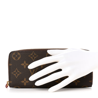 Louis Vuitton Monogram Clemence Wallet Fuchsia 2 of 13