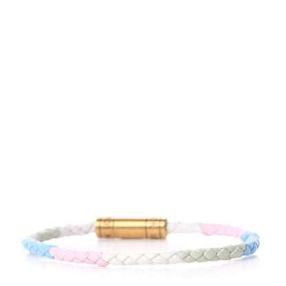 Louis Vuitton Keep It Braided Bracelet 19 Green Pink Blue White 3 of 5