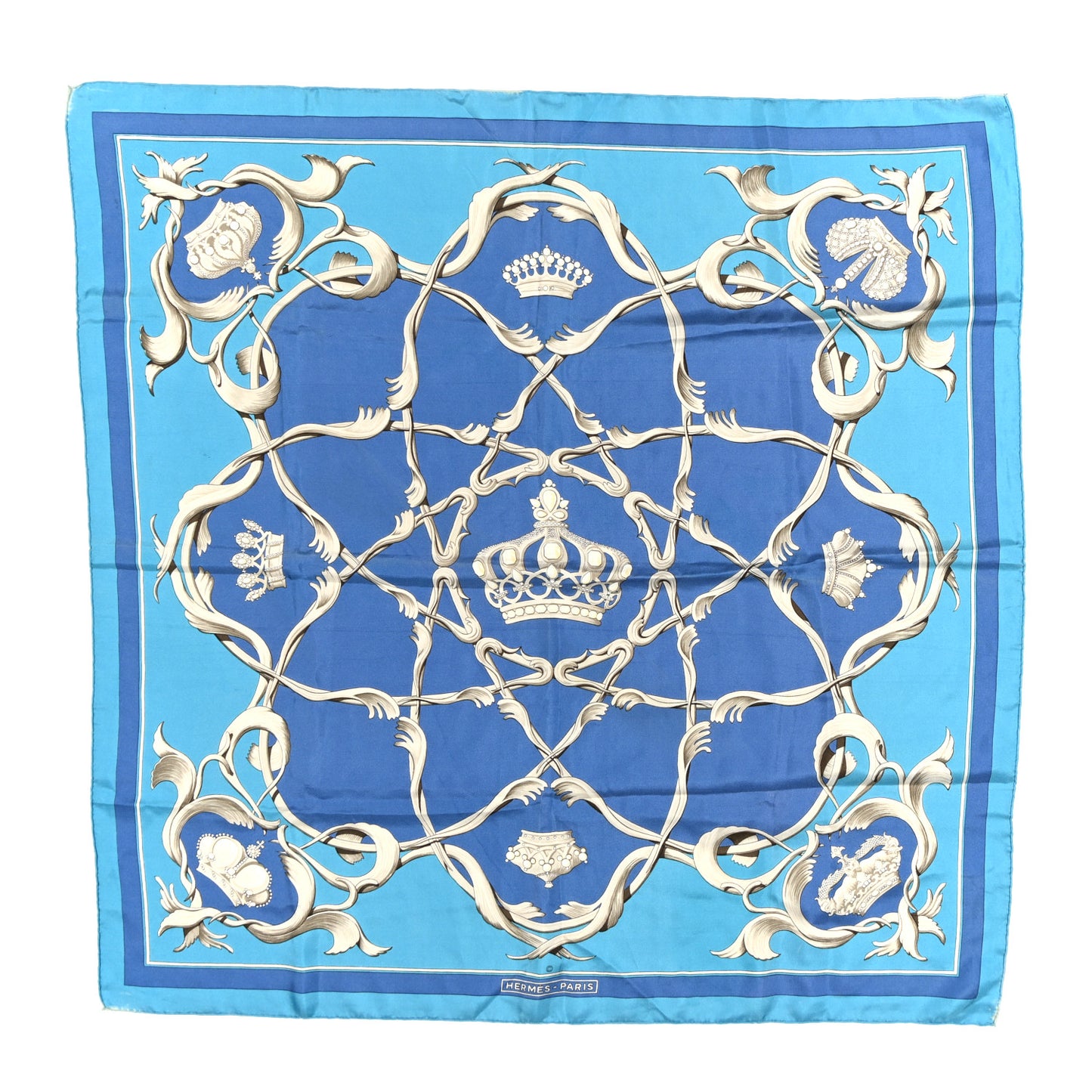Silk Couronnes Crown Scarf 90