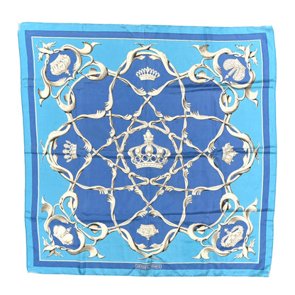 Hermes Silk Couronnes Crown Scarf 90 1 of 6