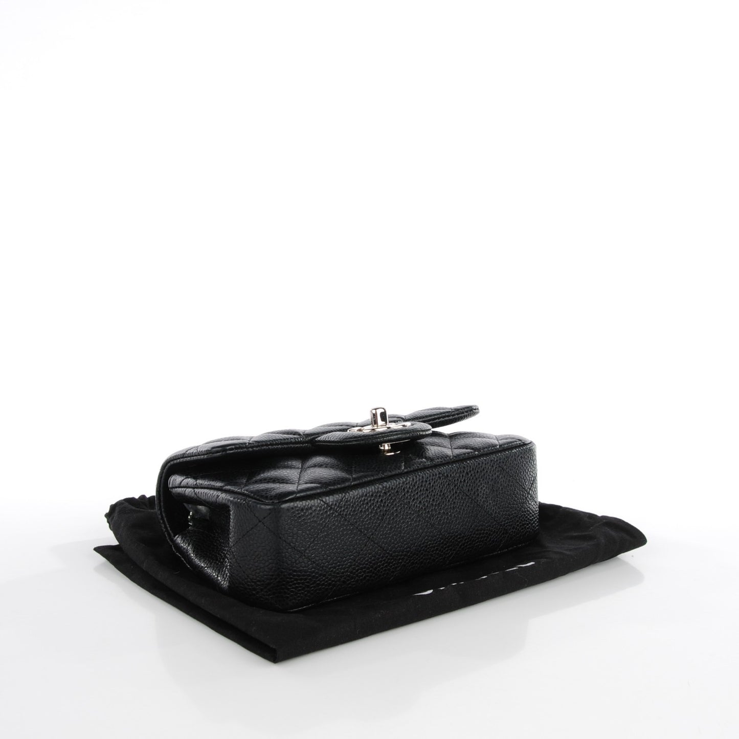 Caviar Quilted Extra Mini Flap Black