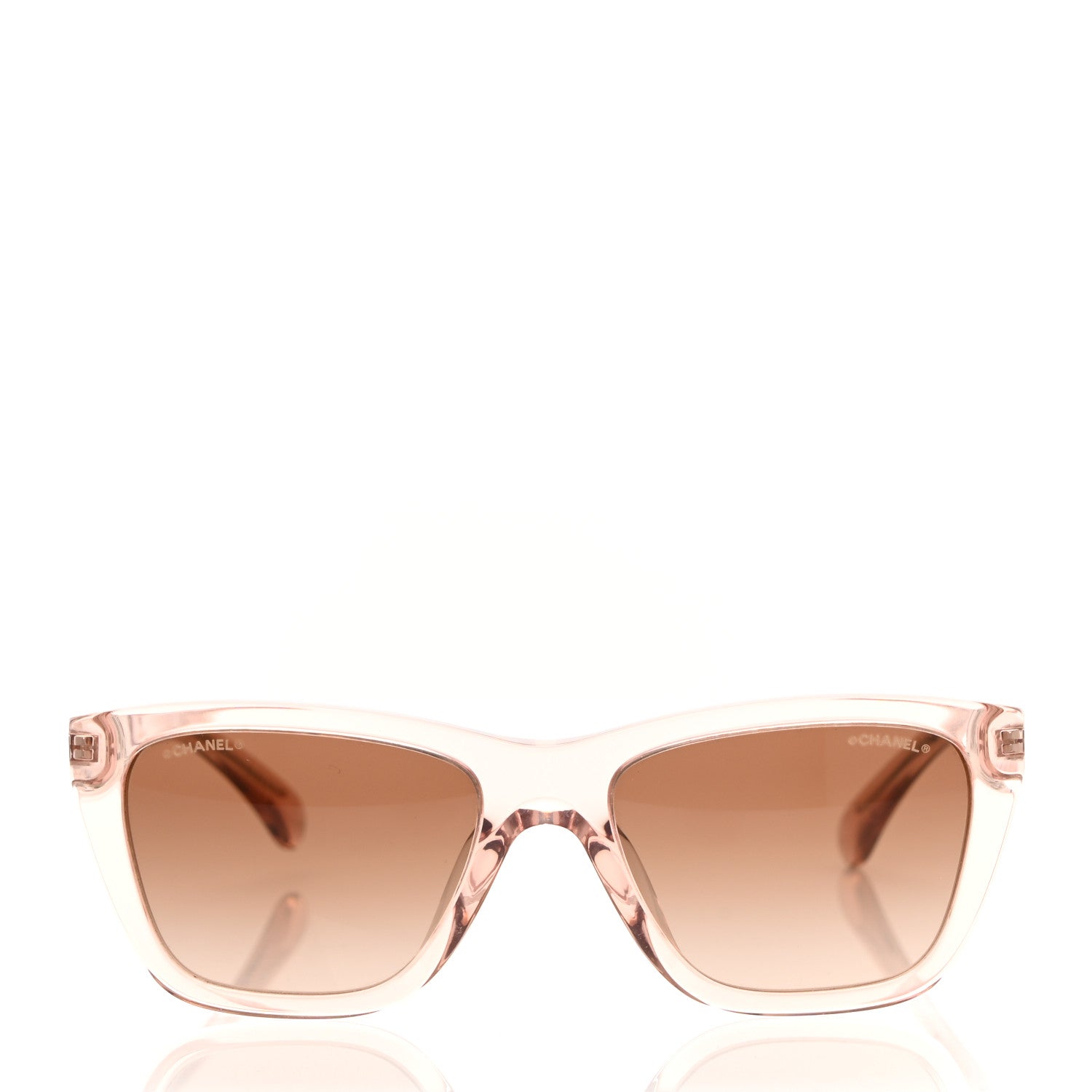 Chanel Acetate Metal Rectangle Sunglasses 5442-A Pink 2 of 8