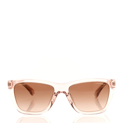 Chanel Acetate Metal Rectangle Sunglasses 5442-A Pink 2 of 8