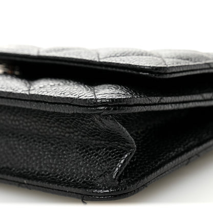 Chanel Caviar Quilted Wallet on Chain WOC Black 11 of 13