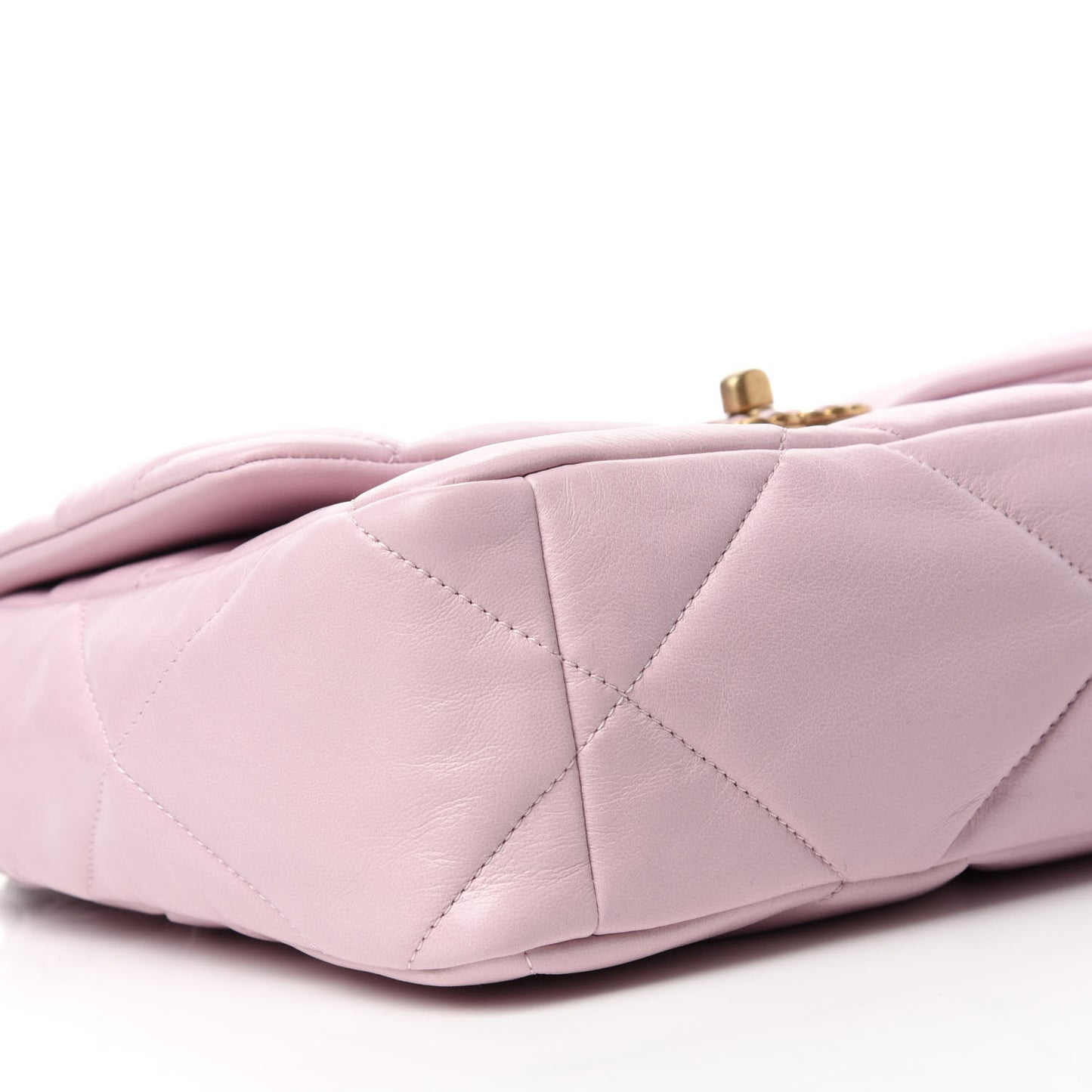 Lambskin Quilted Large Chanel 19 Flap Light Pink