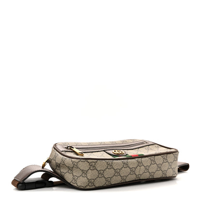 Gucci Soft GG Supreme Monogram Medium Ophidia Belt Bag Dark Brown 4 of 12
