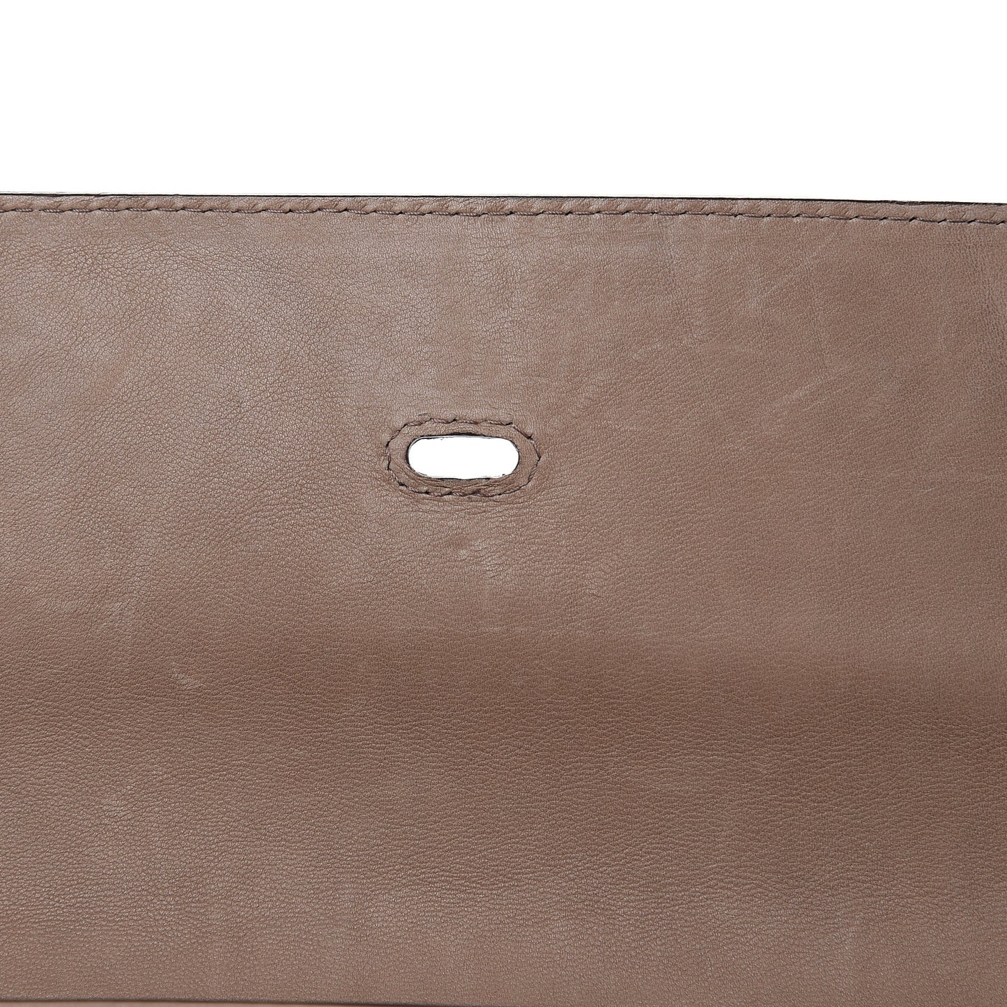 Calfskin Handmade Large Top Handle Bag Taupe