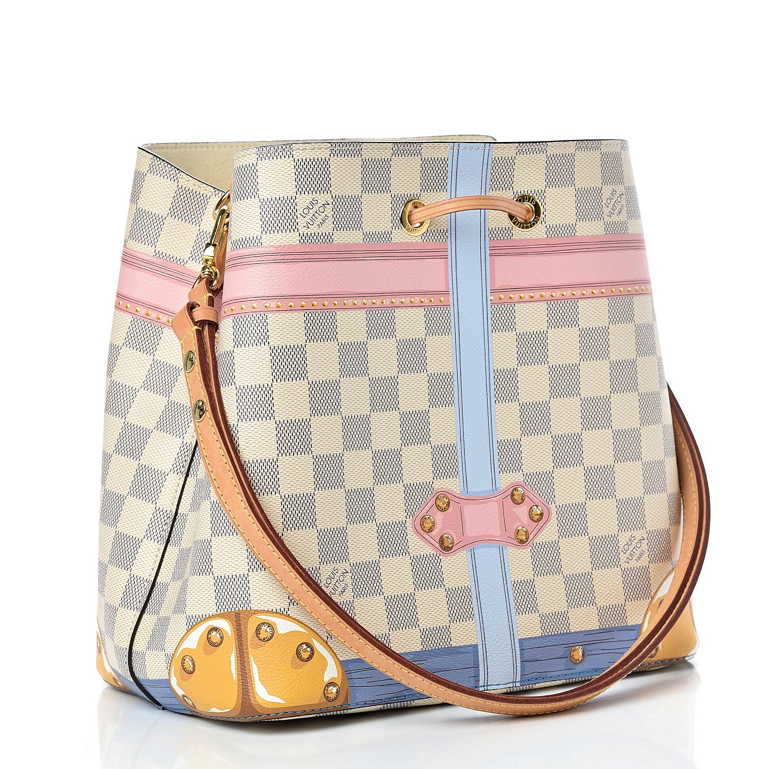 Louis Vuitton Damier Azur Summer Trunks Neonoe 2 of 10