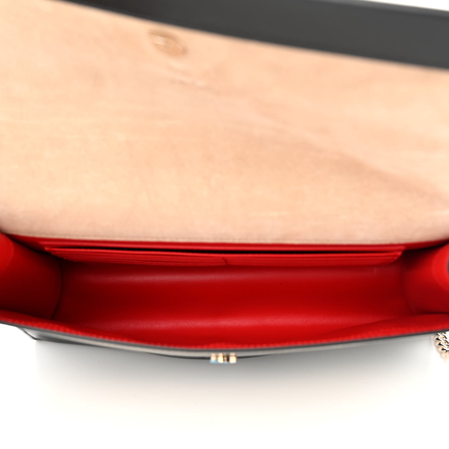 Calfskin Loubiblues Paris Clutch Bag Black Multi