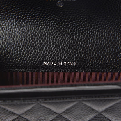 Chanel Caviar Quilted Flap Card Holder Black 7 of 9