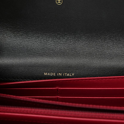 Chanel Lambskin Quilted Chanel 19 Flap Wallet Black 7 of 8