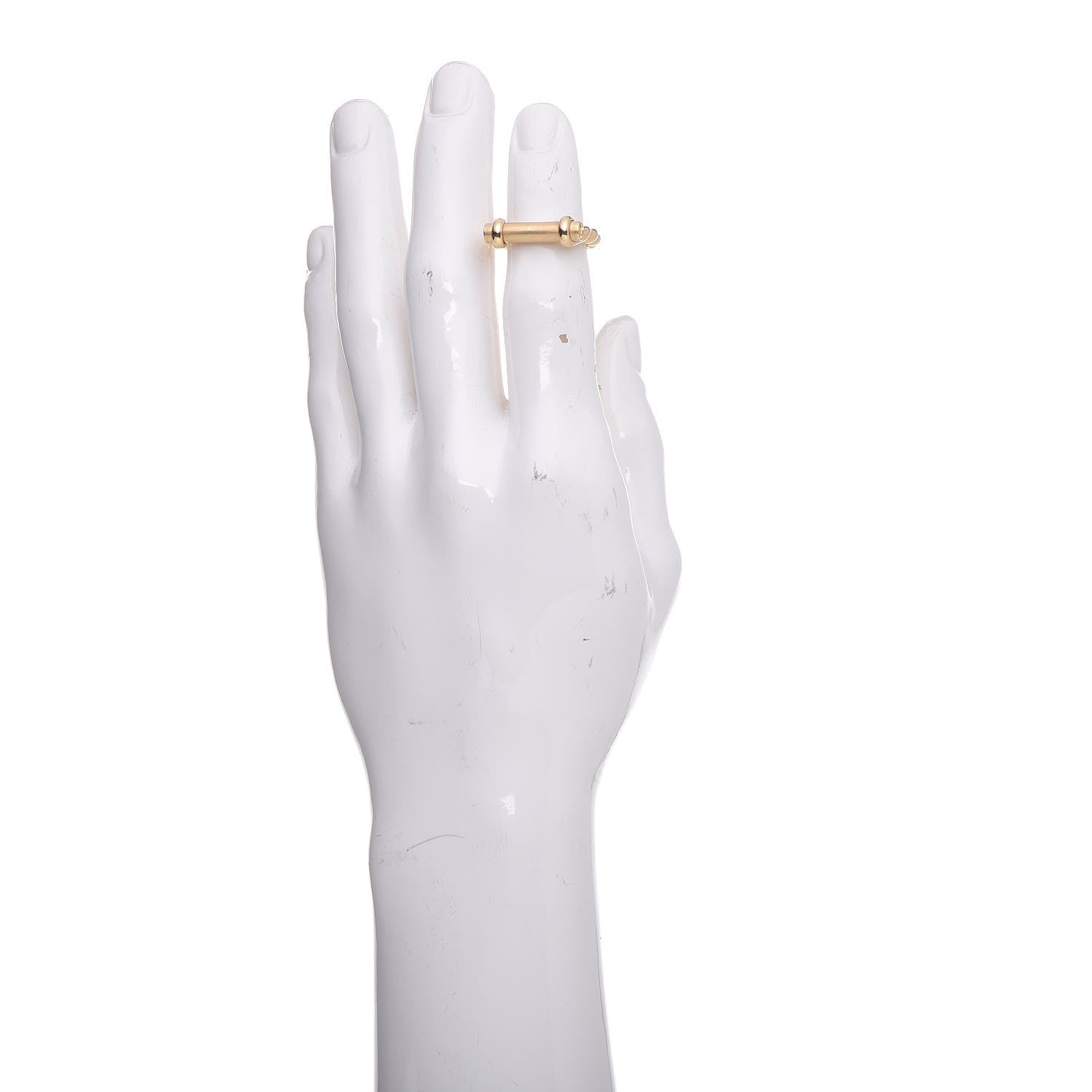 David Yurman 18K Yellow Gold Mens Maritime Shackle Ring 8 57 4 of 15