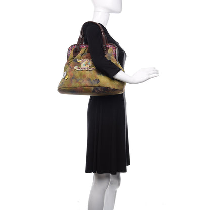 Chanel Washed Toile Graffiti On The Pavements Bowler Khaki Multicolor 2 of 13