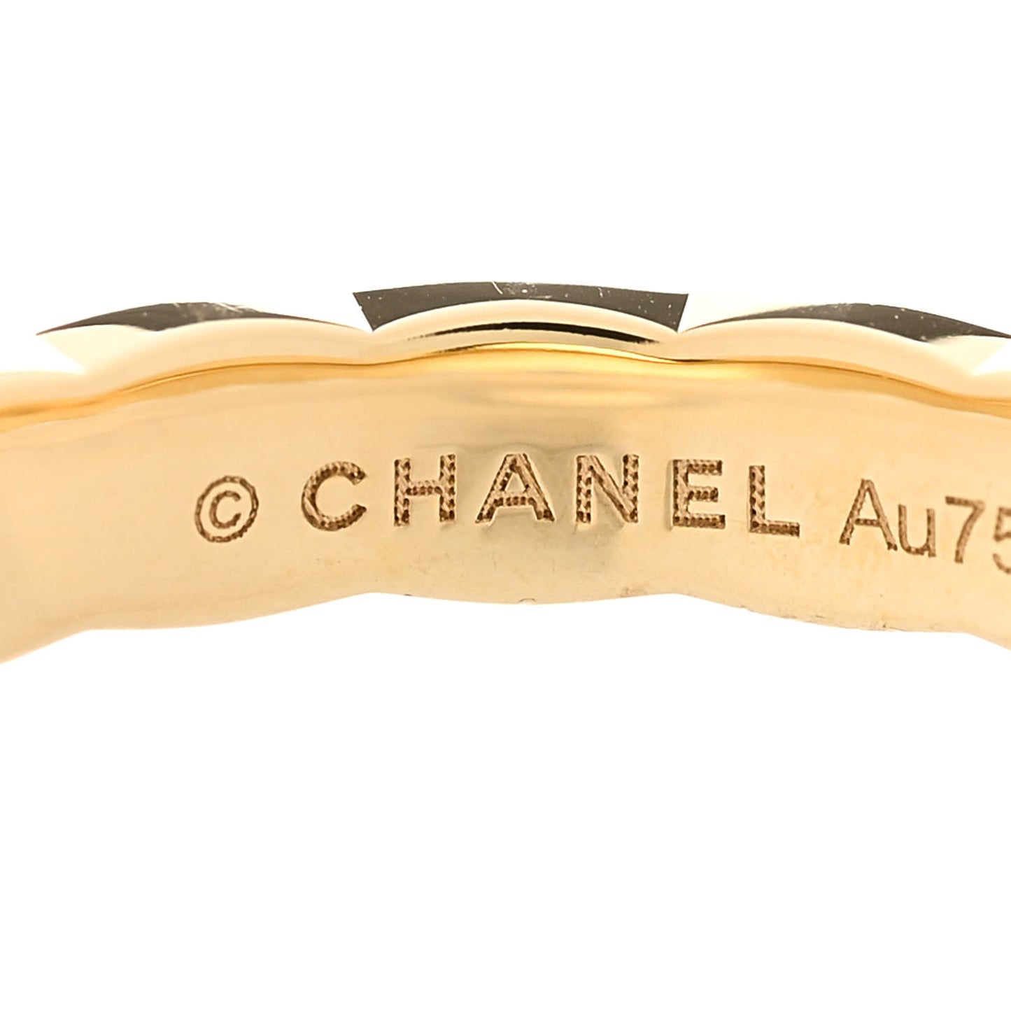 18K Yellow Gold Mini Coco Crush Ring 55 7.25
