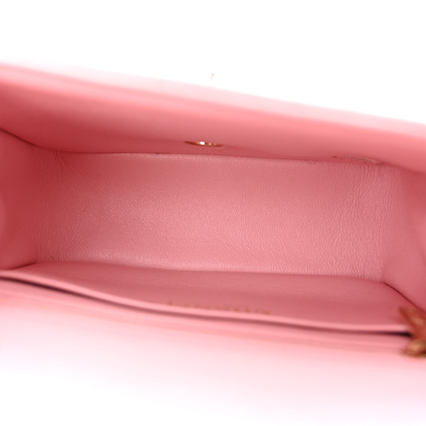 Lambskin Quilted Mini Square Flap Light Pink