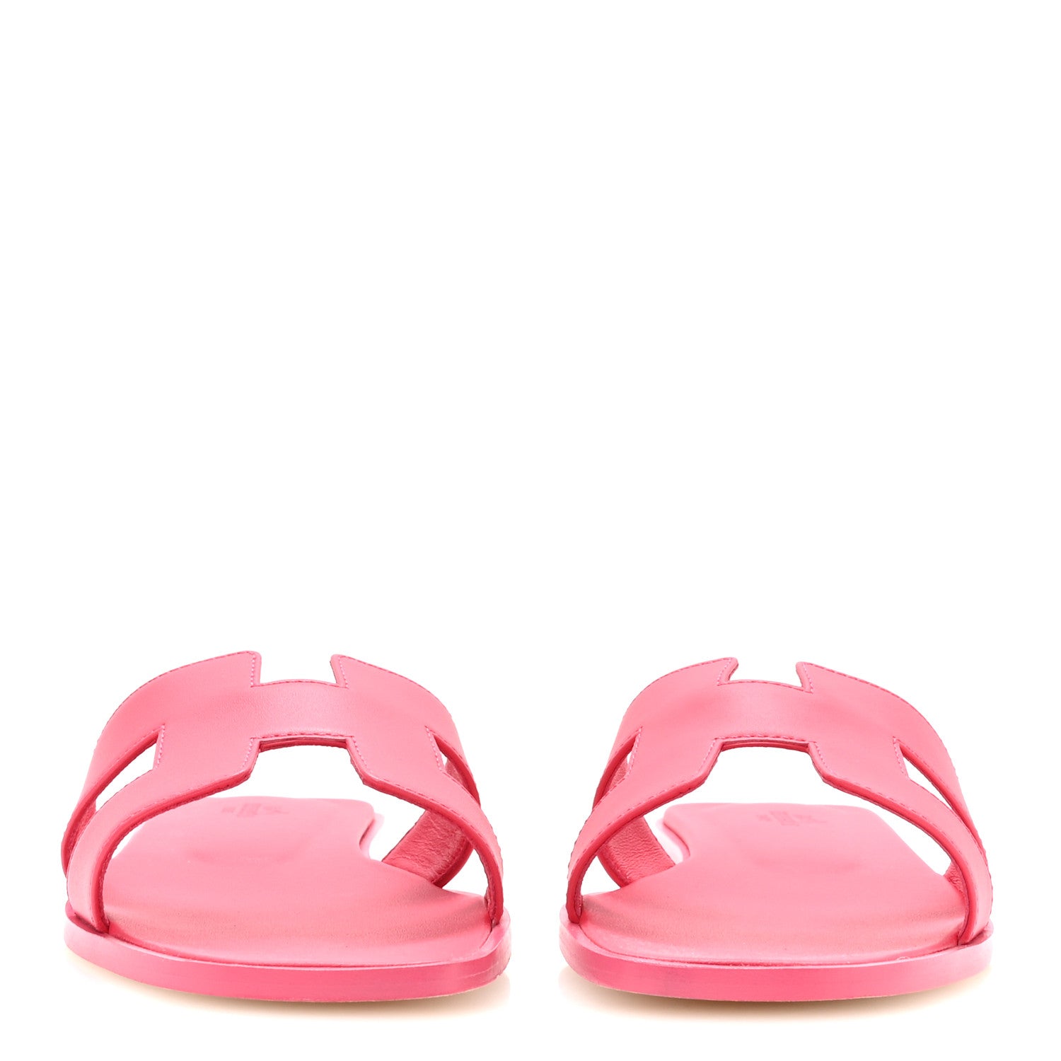 Hermes Box Calfskin Oran Sandals 40 Rose Vinicunca 3 of 9