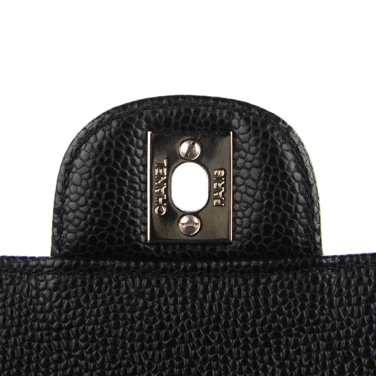 Caviar Quilted East West Flap Black
