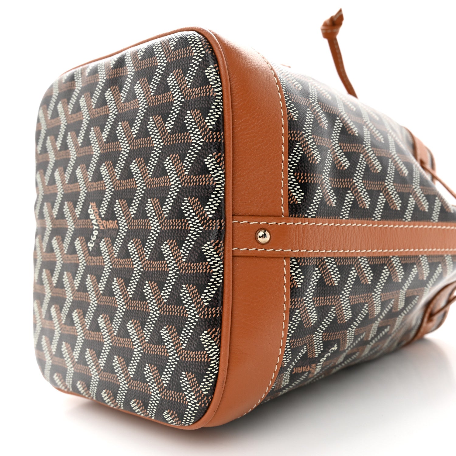 Goyard Goyardine Petit Flot Bucket Bag PM Black Gold 9 of 9