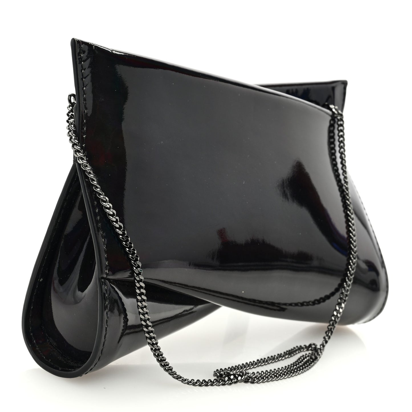 Patent Psychic Loubitwist Clutch Black
