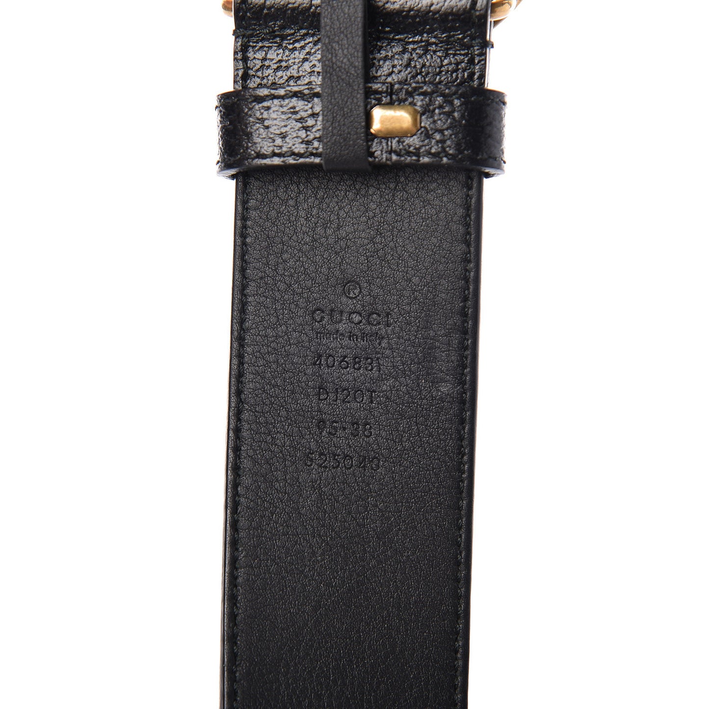 Textured Calfskin Double G 40mm Belt 95 38 Black