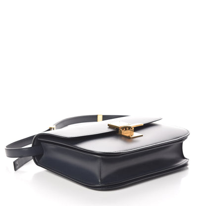 Celine Box Calfskin Medium Classic Box Flap Bag Navy 4 of 9