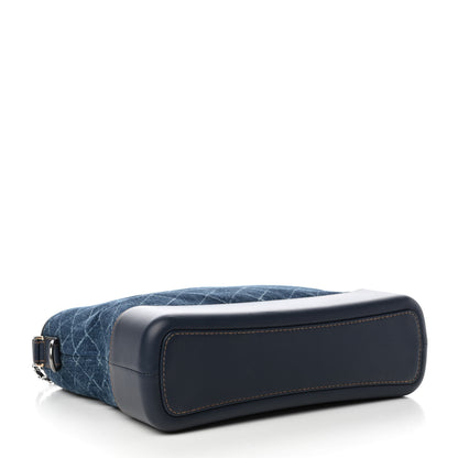 Chanel Denim Calfskin Large Gabrielle Hobo Blue 4 of 9